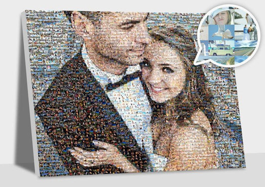 Portrait Mosaïque pour votre Mariage - Studio Pop Art