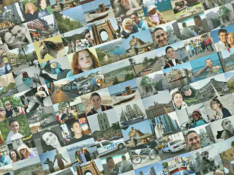 Mosaique de petites photos