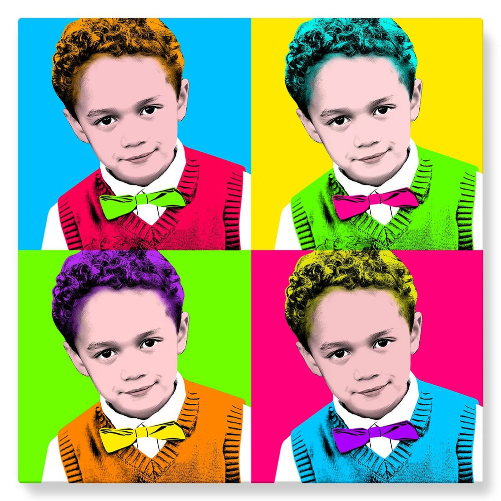 Portrait enfant 4 cases flashy