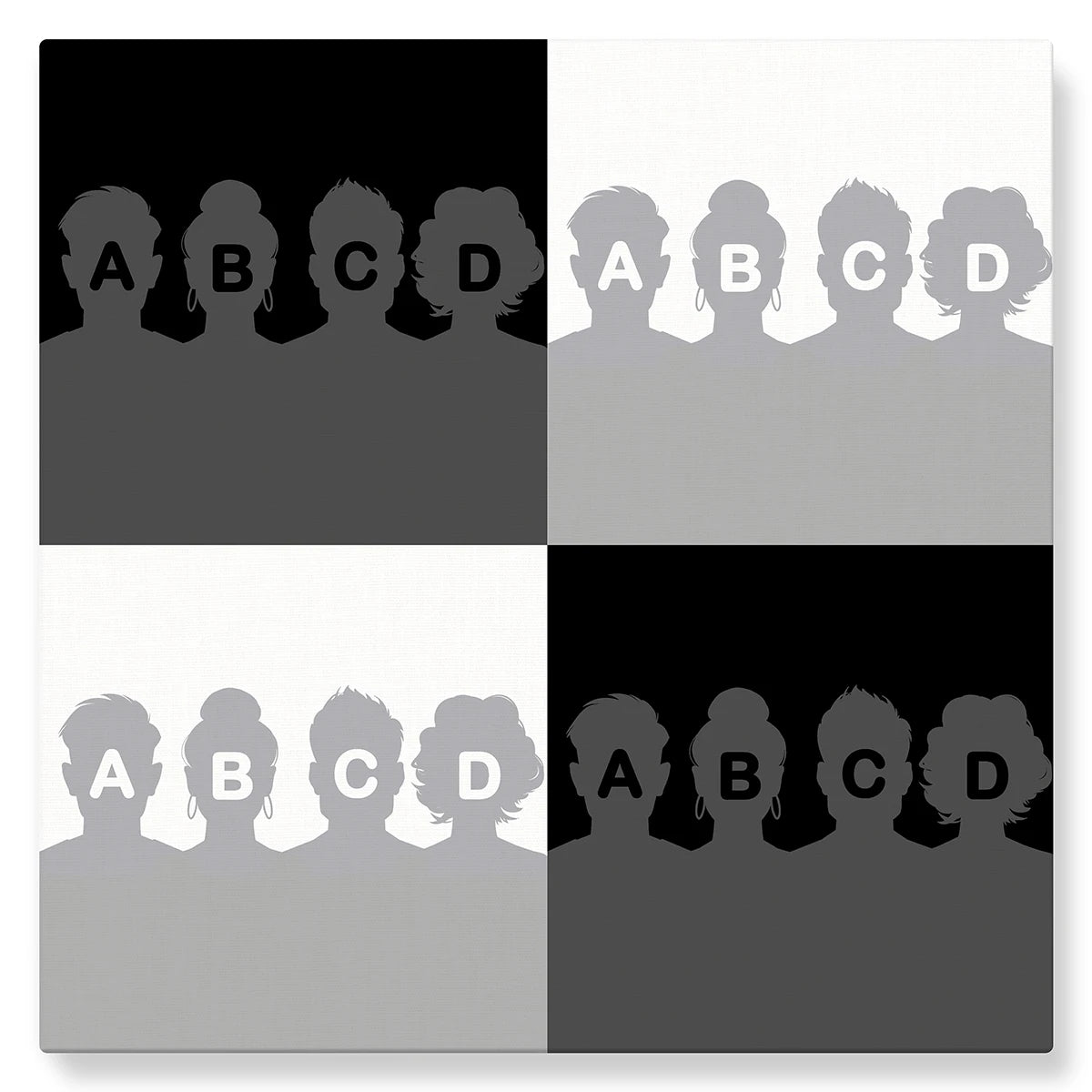 Warhol (monochrome) - Studio Pop Art