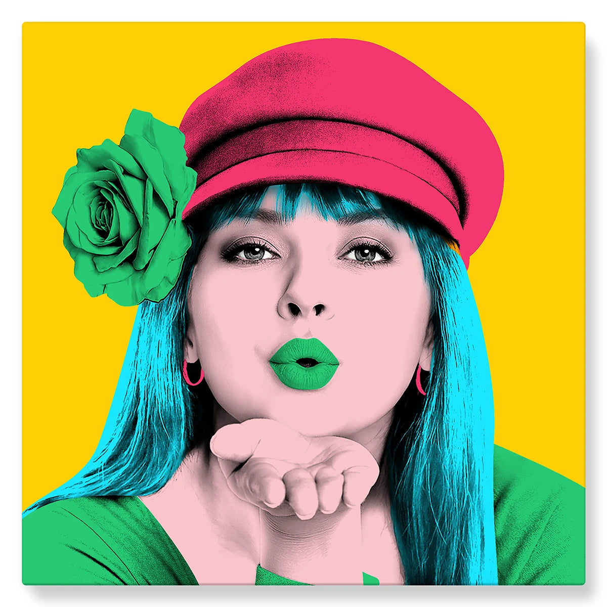 Warhol (rétro jaune) - Studio Pop Art