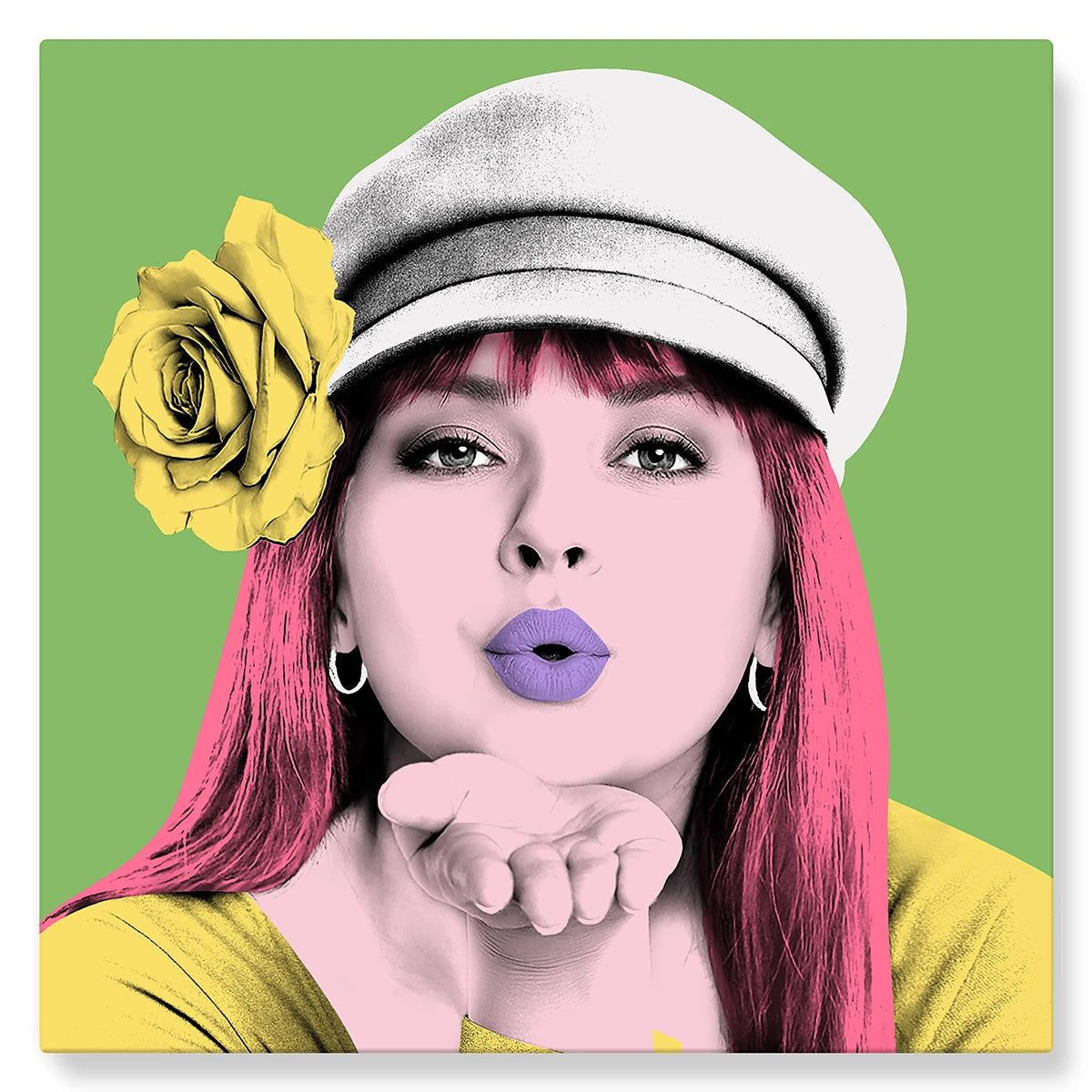 Warhol (trendy vert) - Studio Pop Art