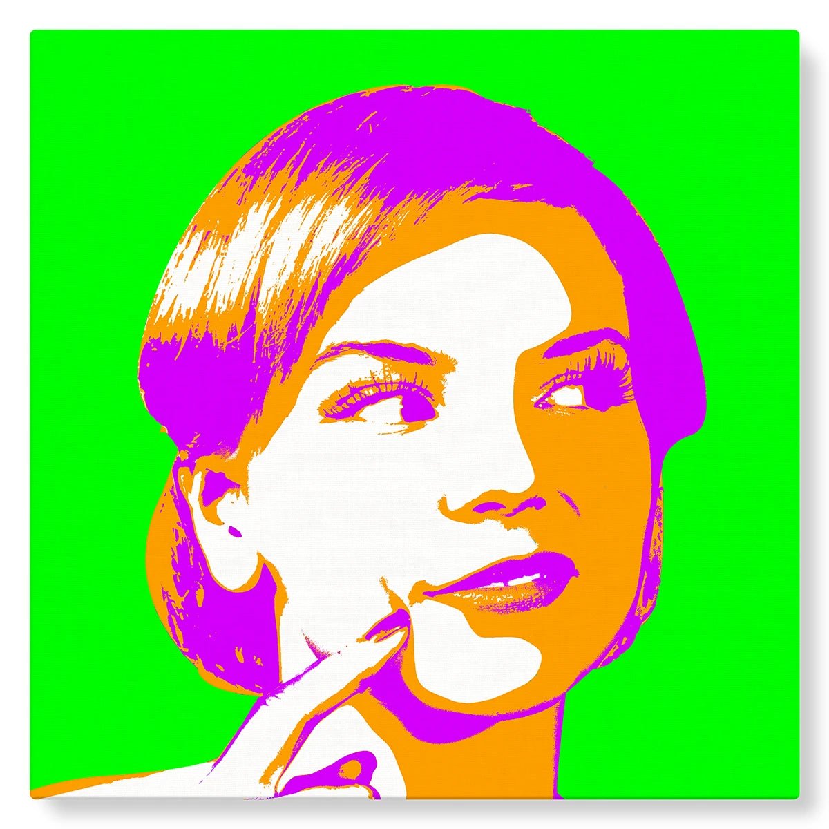 Portrait personnalisé style Élégance vert - Studio Pop Art