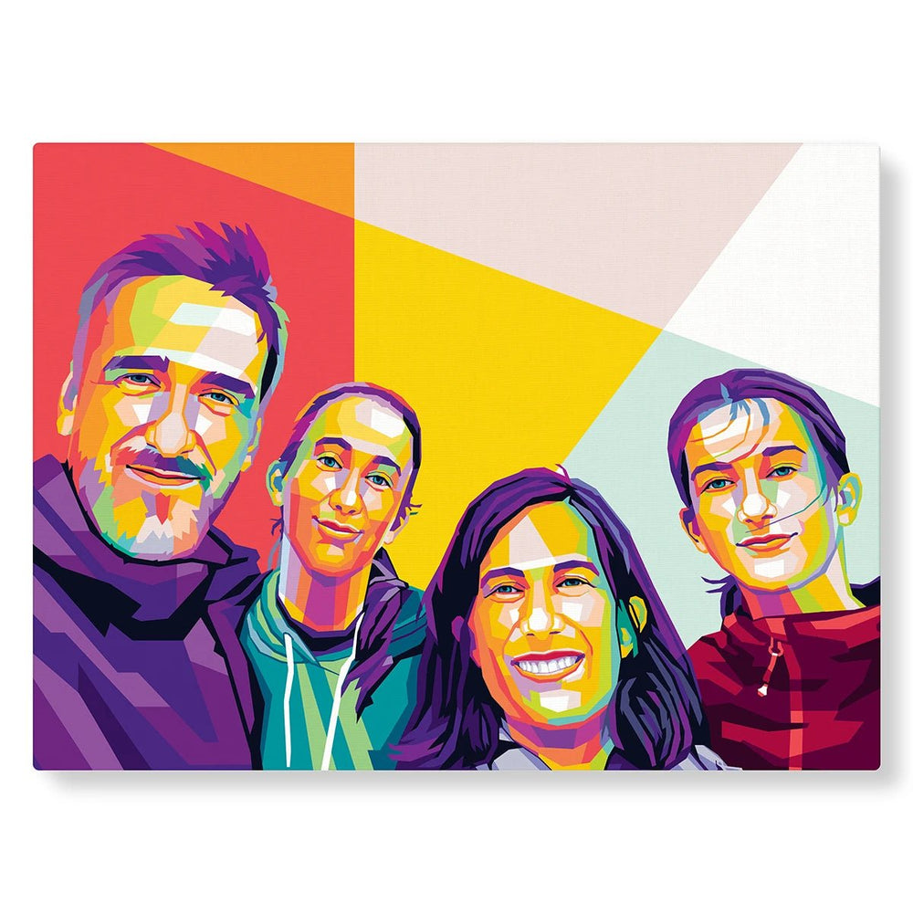 Portraits personnalisés style WPAP