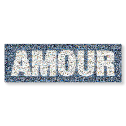 Photo mosaïque représentant un mot - Studio Pop Art