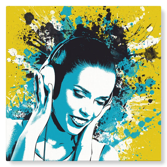 Splash (vintage jaune) - Studio Pop Art