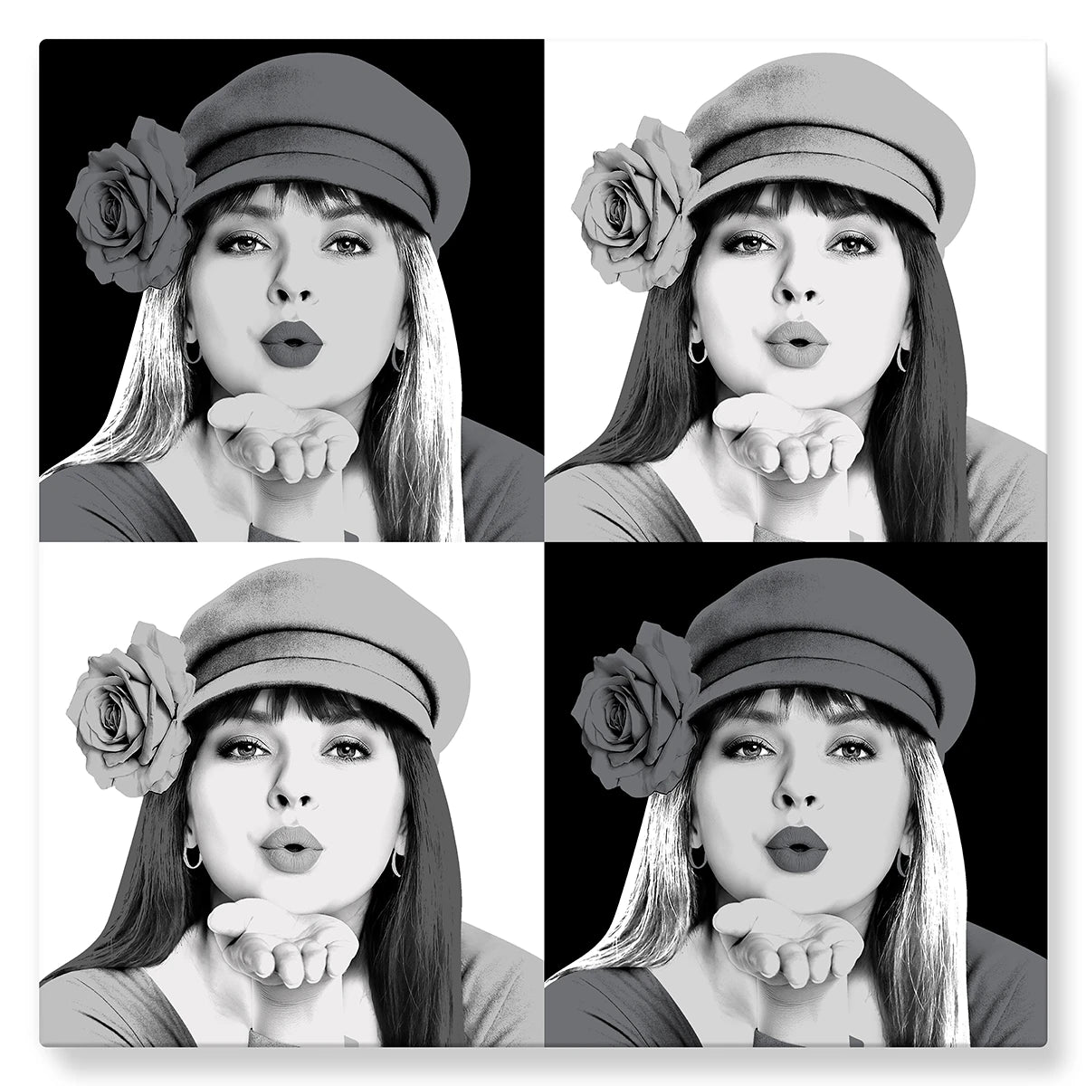 Warhol (monochrome) - Studio Pop Art