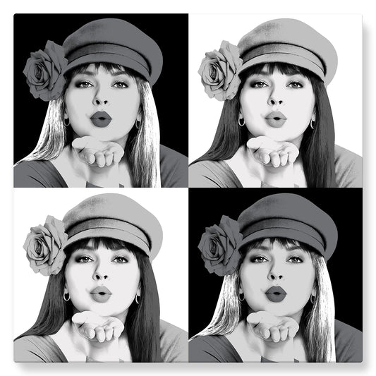 Warhol (monochrome) - Studio Pop Art