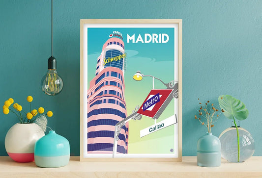 Illustration Madrid Callao - Studio Pop Art