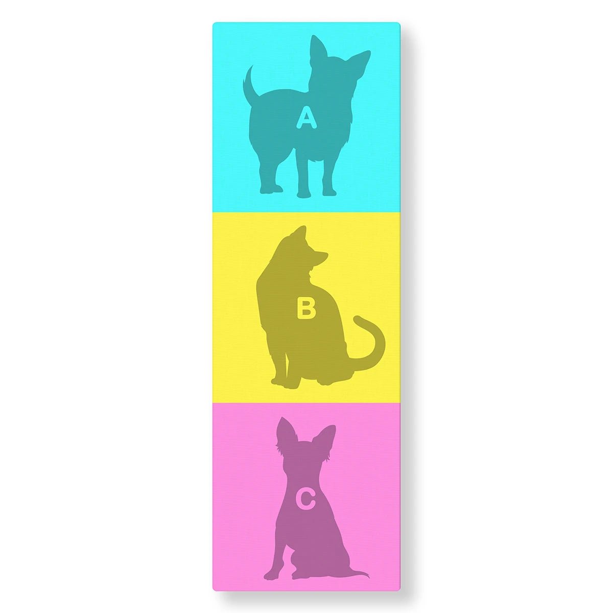 Tableau Pop Art Animaux panoramique (pastel) - Studio Pop Art