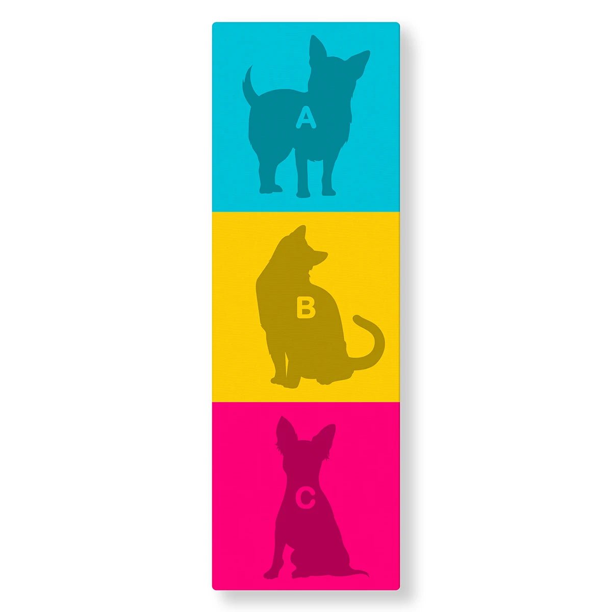Tableau Pop Art Animaux panoramique (rétro) - Studio Pop Art