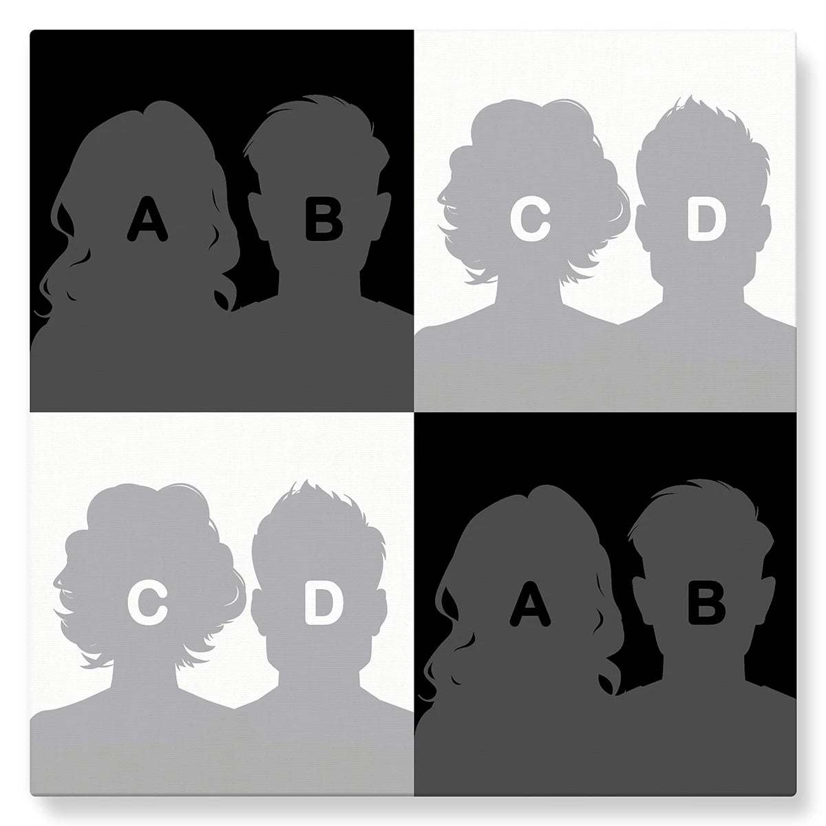 Warhol (monochrome) - Studio Pop Art