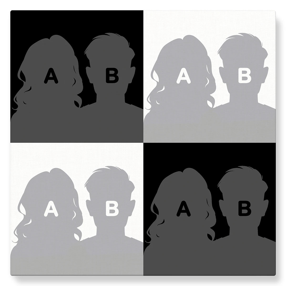 Warhol (monochrome) - Studio Pop Art