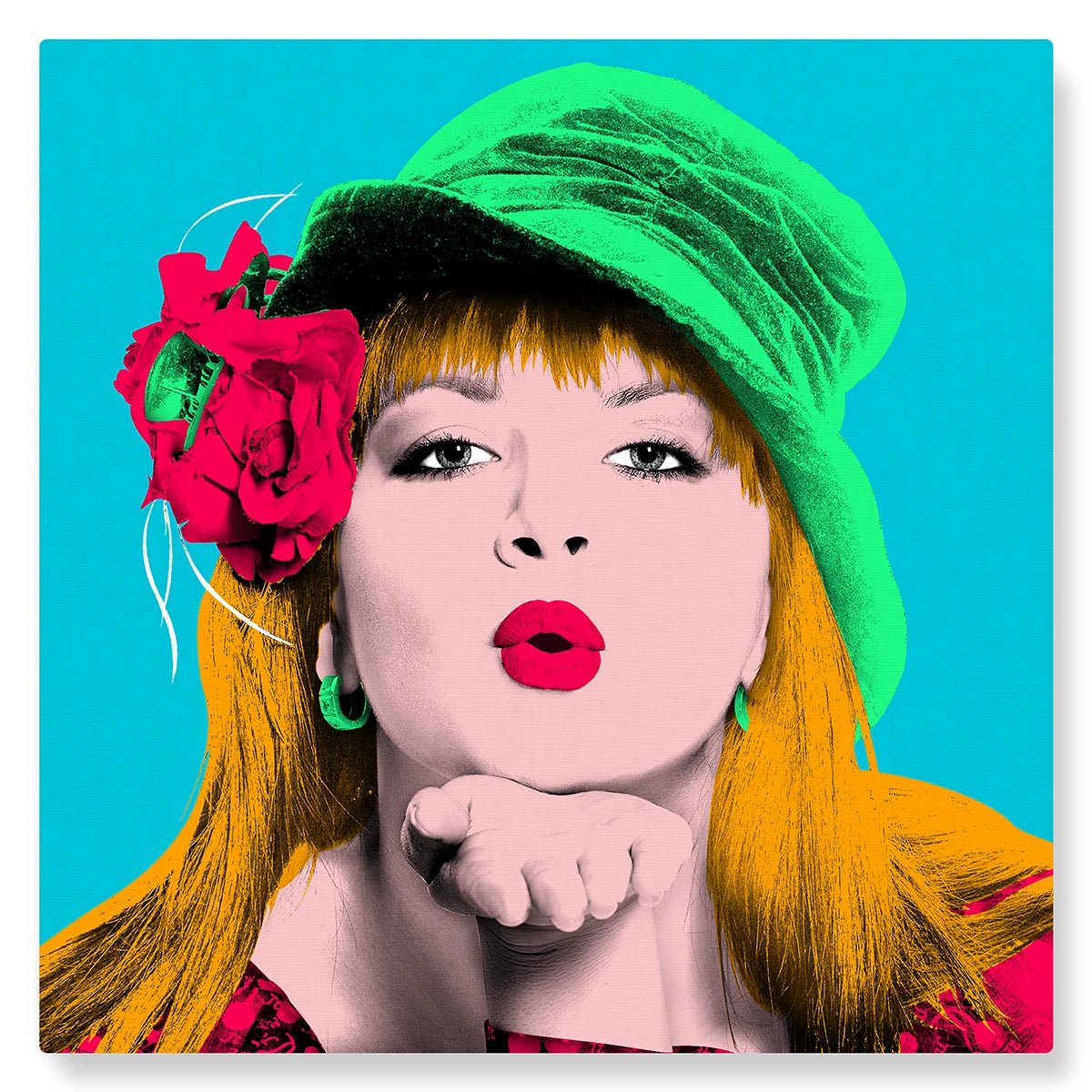 Warhol (rétro bleu) - Studio Pop Art