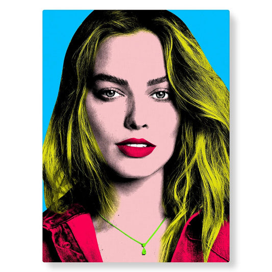 Exemple portrait de l'actrice Margot Robbie - Studio Pop Art