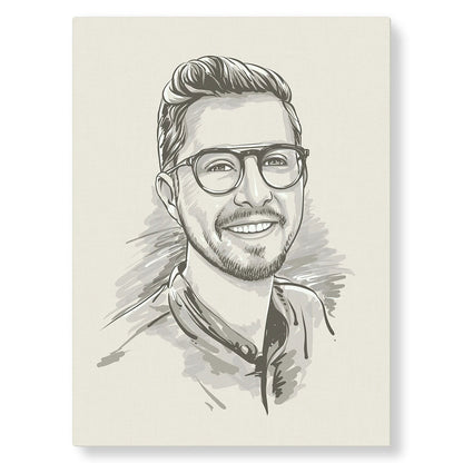 Portrait Esquisse - Studio Pop Art