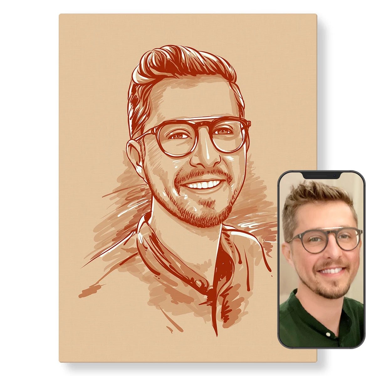 Portrait Esquisse - Studio Pop Art