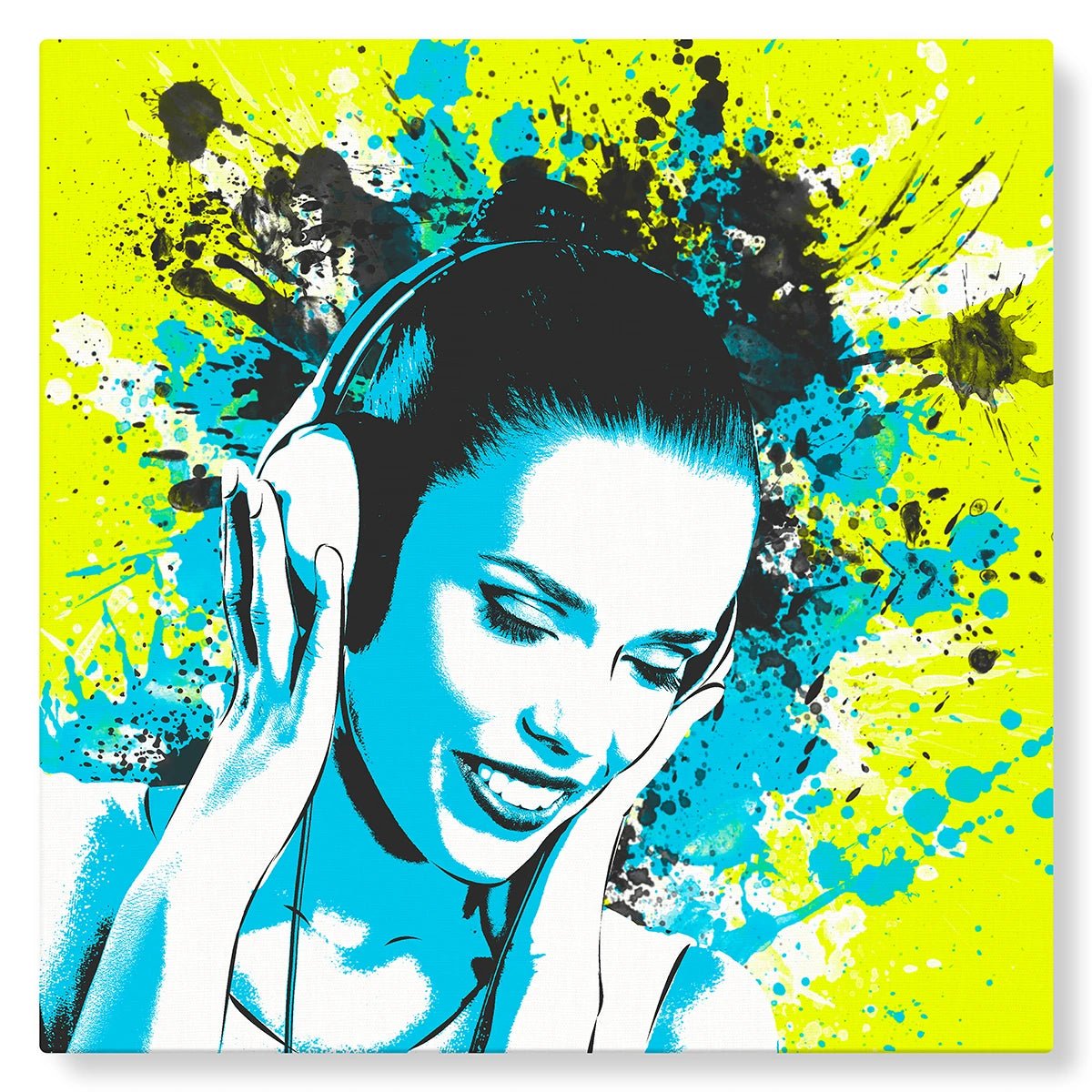 Tableau Pop Art Splash : jaune acidulé - Studio Pop Art