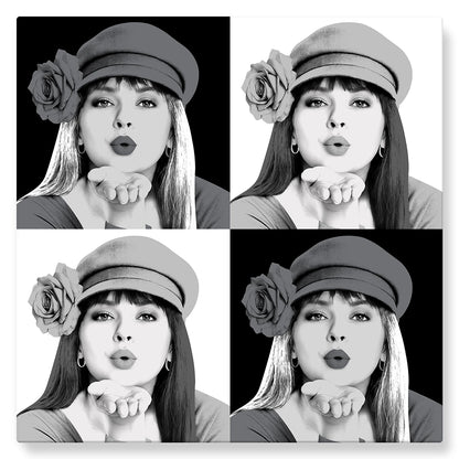 Warhol (monochrome) - Studio Pop Art