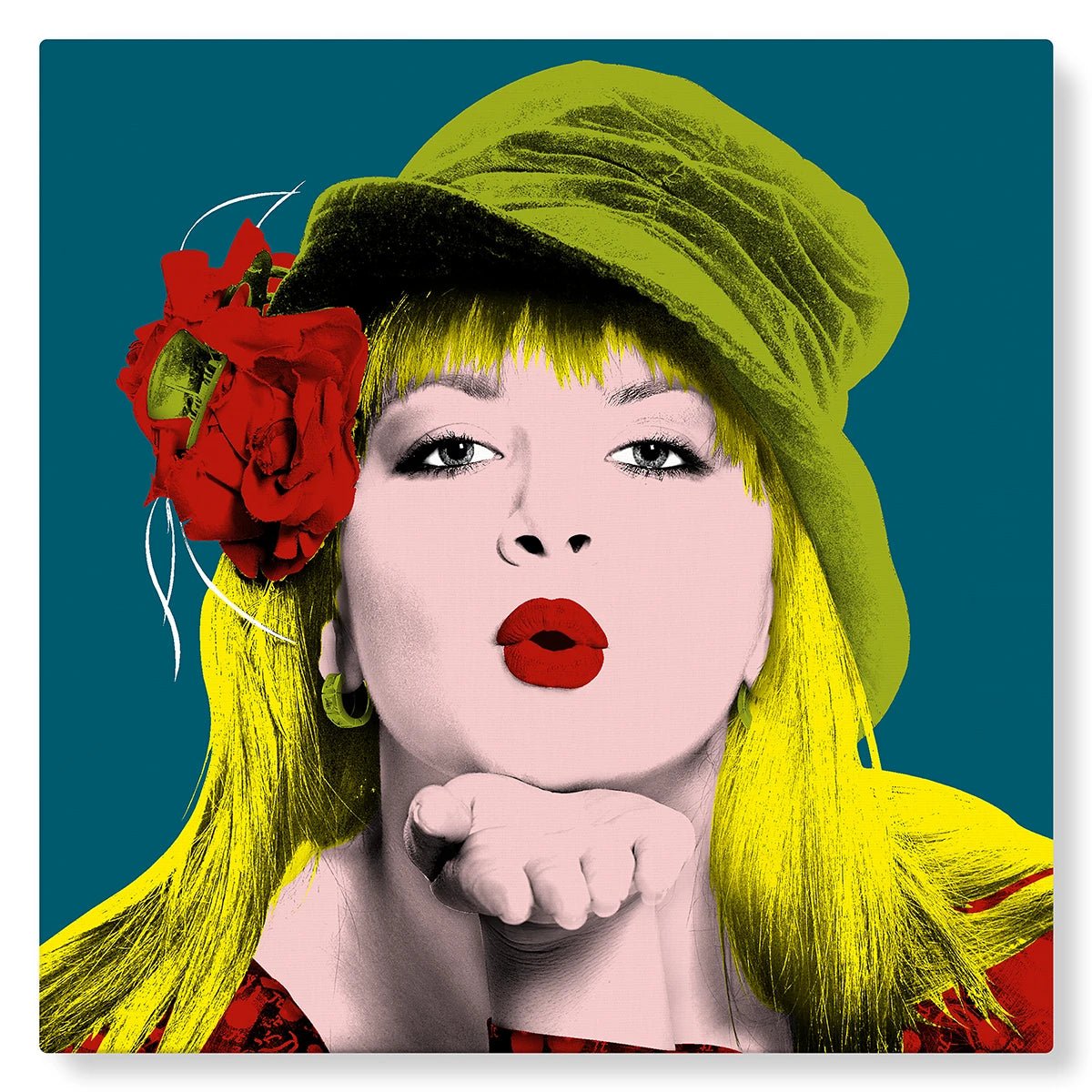 1950s Pop Art Vintage Pop Art Illustratie Met Blonde Womanâ € TM S